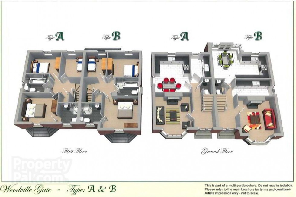 Floorplan for B, Woodville Gate, Lurgan